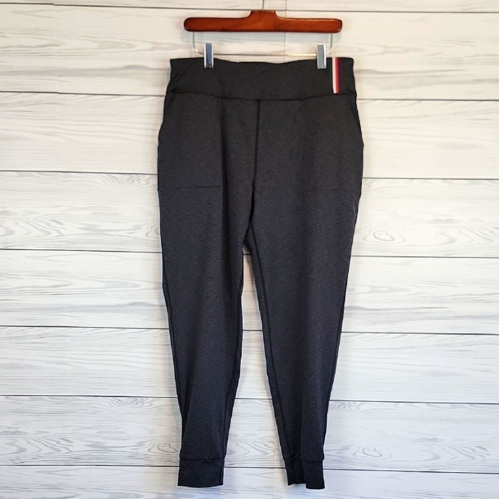 Tommy Hilfiger Gray High-Waisted Athletic Leggings Womens Size L